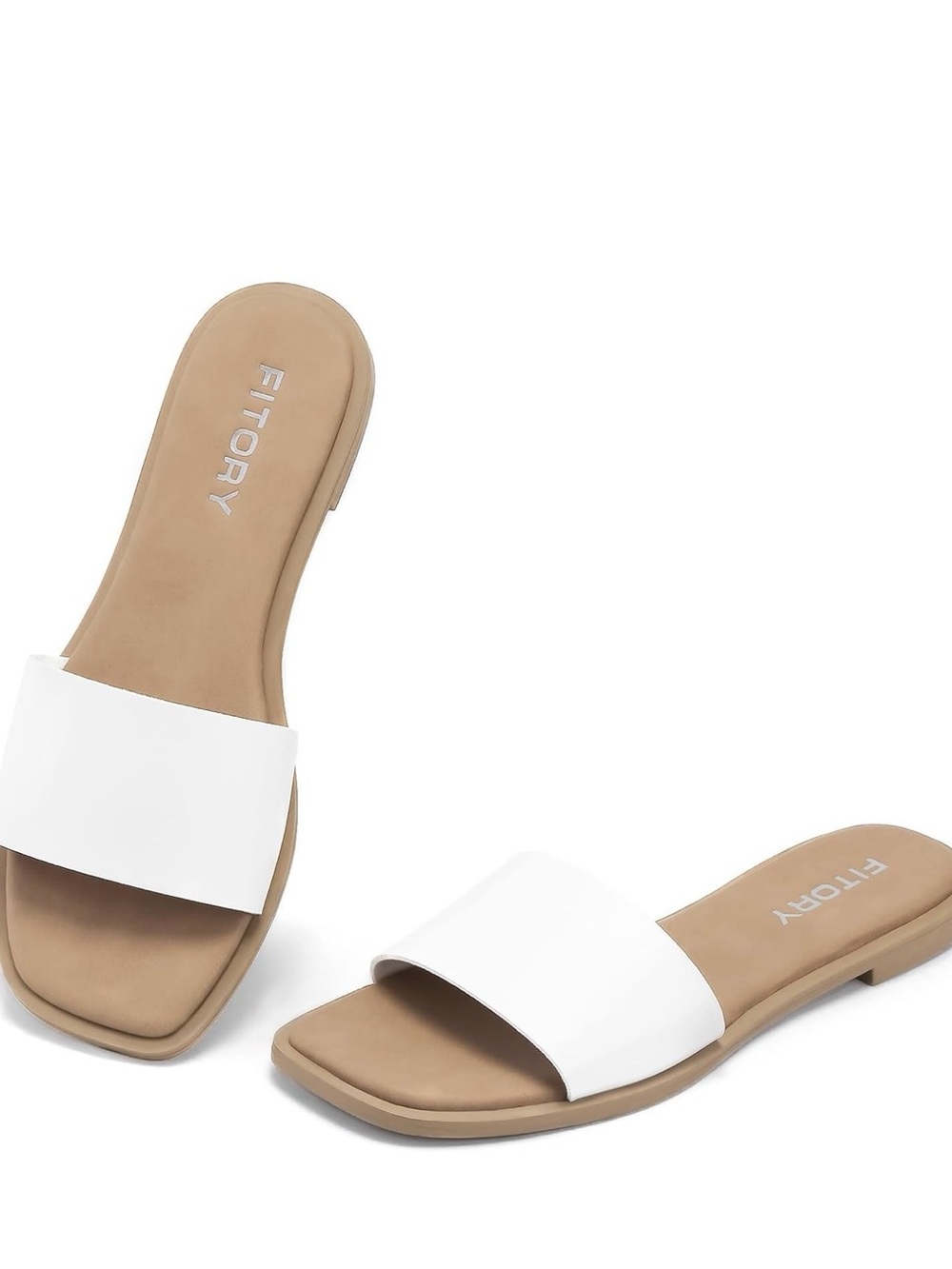 Tory Burch White Slide Sandals for Women
